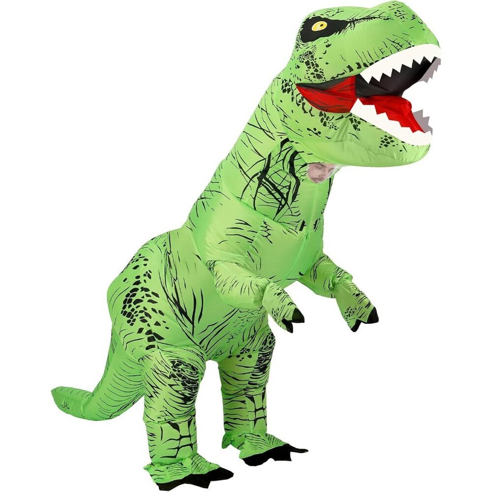 Inflatable Dinosaur Costume,T-Rex Dinosaur Costume Blow up T-Rex Funny Fancy Inf
